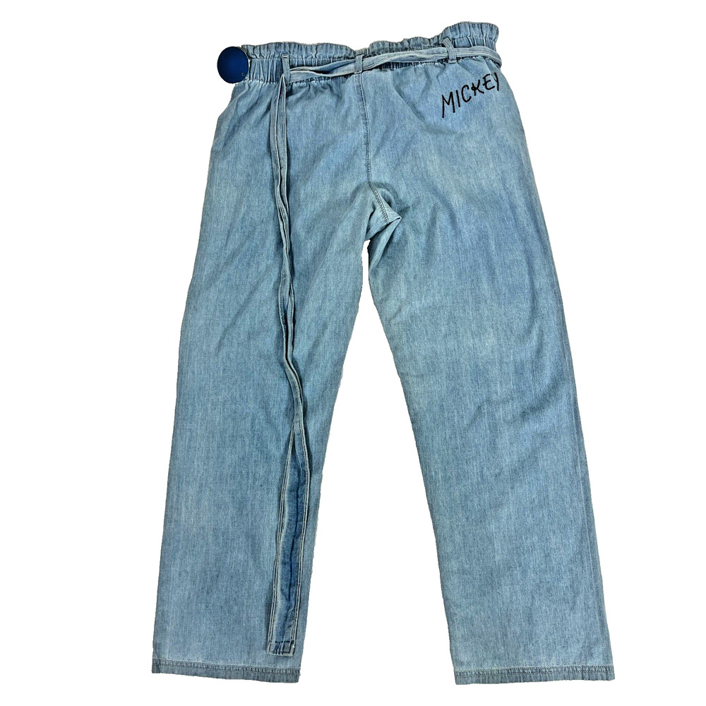 NWT Disney x Junk Food Womens Small Light Wash High Rise Straight Denim Jeans